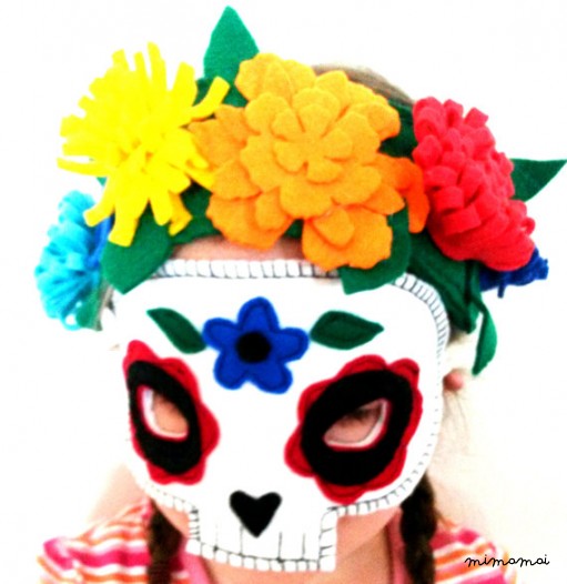 Sugar Skull Mask - giorno della maschera morto -