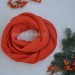 Cashmere Infinity Scarf, Bright Orange