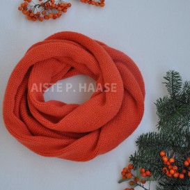 Cashmere Infinity Scarf, Bright Orange