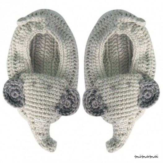 Crochet Elephant Booties