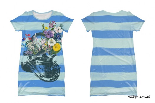 GIRLS - Flower Diver T-shirt Dres