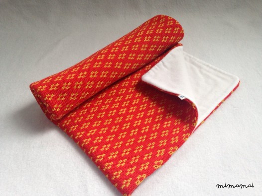 Baby Knit Blanket in Red