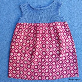 Abitino in tessuto tricot e cotone