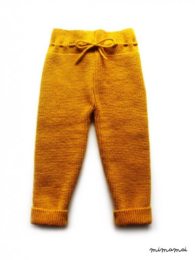 Babies/Children's knitted lambswool high-waist Pants/leggings/trousers