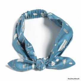 Elasticated hairband in Blue Hardware Store