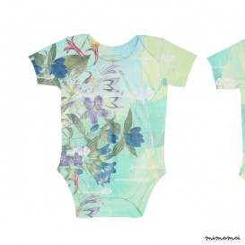 Florals and Dragonflies Onesie