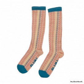 Pink Jacquard Socks
