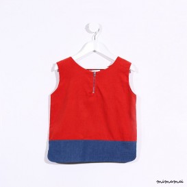 Sleeveless Boxy Top orange
