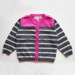 Striped Cardigan - Pink / Anthracite