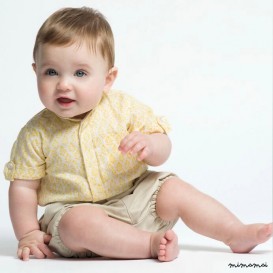 Shirt baby boy in yellow