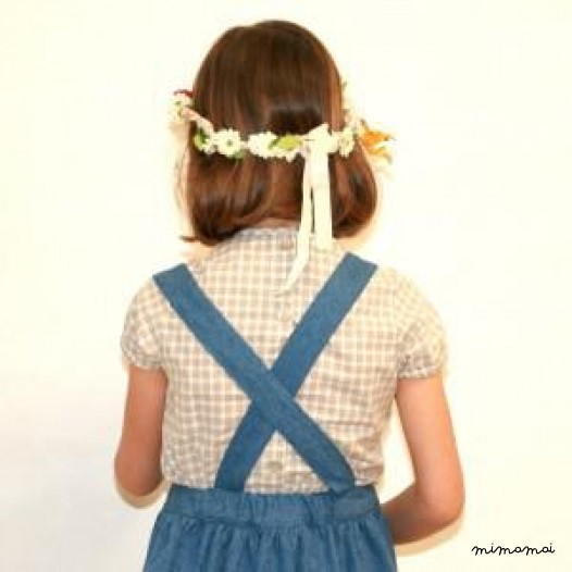 Gingham Cream Blouse