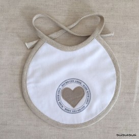Babero impermeable Made With Love