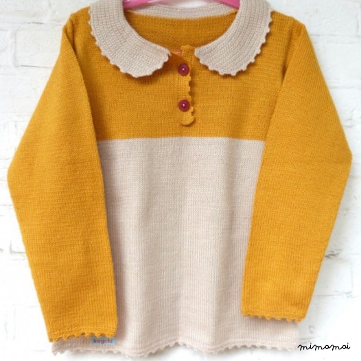 Serena Tunic &ndash; Mustard & Beige