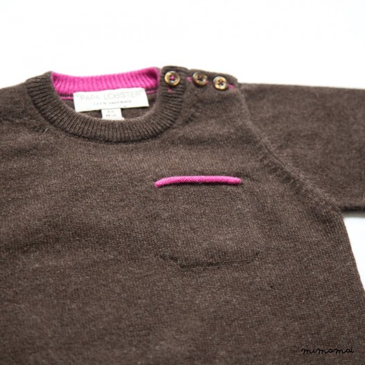 Jumper with Elbowpatches - Brown