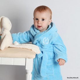 Blue Fleece Royal Baby Robe