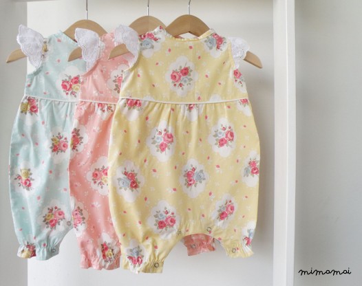 Aqua Floral Romper