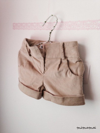 Girls corduroy shorts Toddler girls Rolled cuff shorts Girls