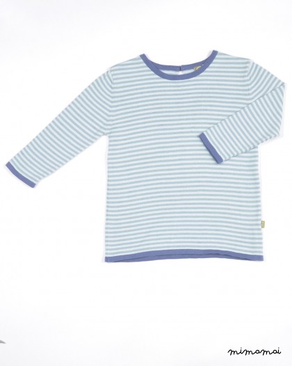 Dottie Top Teal Stripe
