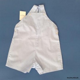 Salopette baby micro righina azzurra