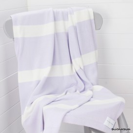 Lilac & White Large Cotton Children's Blanket