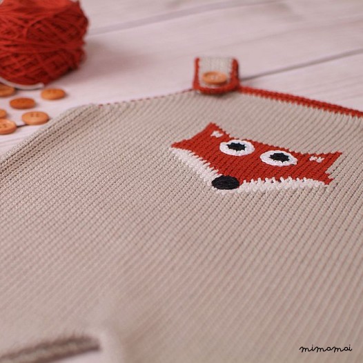 Pantaloni da bambino pagliaccetto Abito vettore Fox