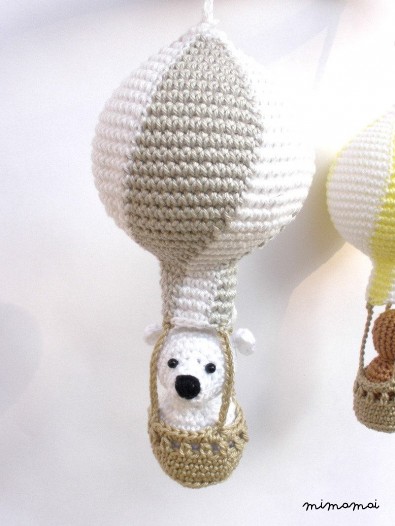 Yellow Gray Nursery Mobile