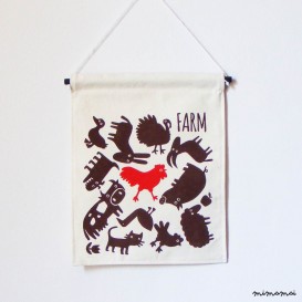 FARM ANIMALS Wall Banner