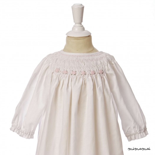 Arctic Skipper white smocked dress