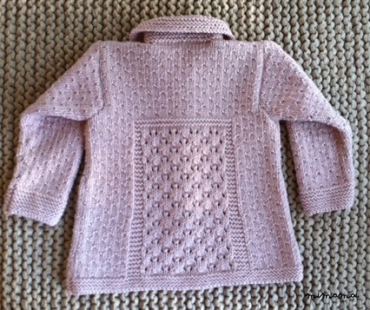 Elegant pink girls' jumper