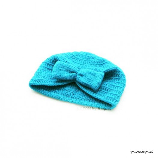 Babys Bow turbante, uncinetto cappello, bambino turbante