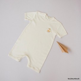 Silk body with wooden decoration