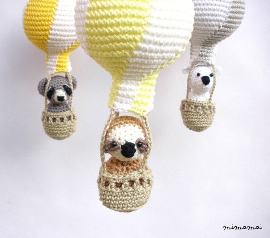 Yellow Gray Nursery Mobile