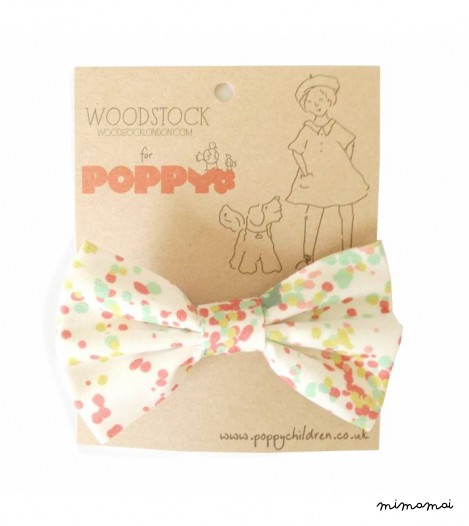 Bow Clip in White Orchard