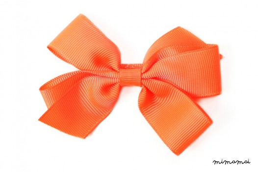 Medium Fluorescent Orange Bow