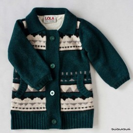Knitted fully lined coat