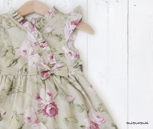 Kimono Dress for little girls, Floral