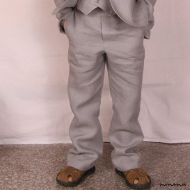 Linen straight pants