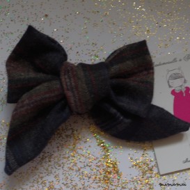 Barrette gros noeud ECOSSAIS