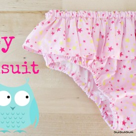 Ruffle swimsuit for baby Girls