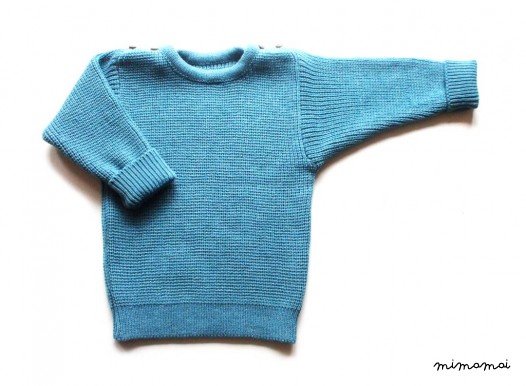Babies/Children's merino wool sweater with oak buttons/jumper/cardigan/toddlers/pullover/crew neck