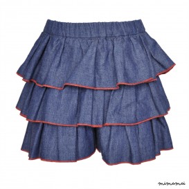 Skort by JAM denim/red