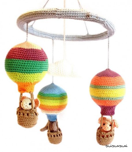 Colorful Nursery Mobile, Animal Mobile