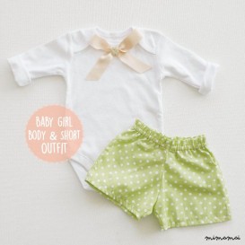 Bodysuit and Shorts for baby girl