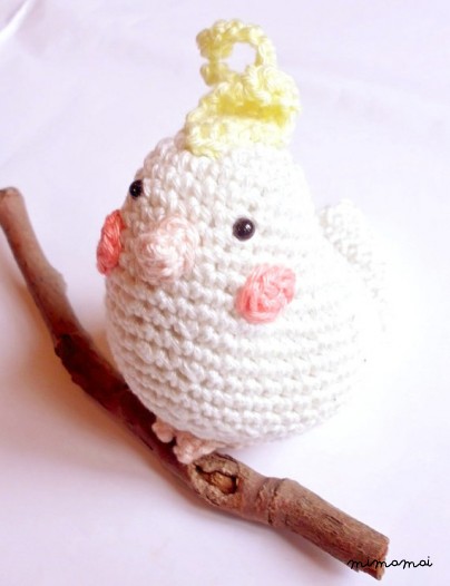Cockatiel, crochet animal