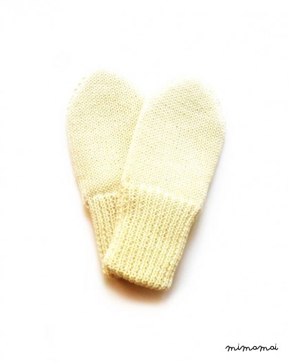 Babies/Children's double knitted merino wool Mittens