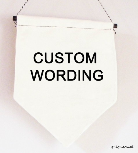 CUSTOM WORDING WALL BANNER