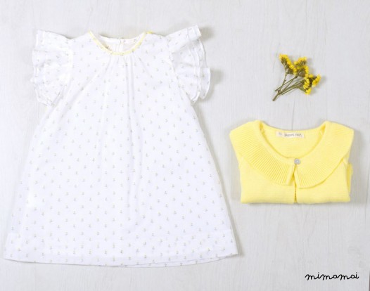 Girls Toddler Dress, Elegant Toddler Dress, Chic Clothing, White Dress, Floral Print dress