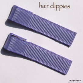 Pair of Plain Lavender Hairclips
