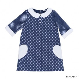 Heart Pocket Dress small dots