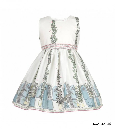 Martha Dress, Giraffe House, Ivory